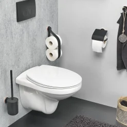 Tiger Urban Toiletrolhouder Met Klep Zwart|Brico Online
