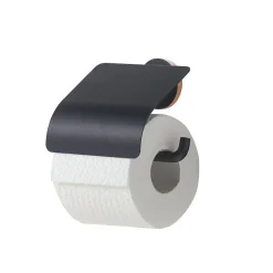 Tiger Urban Toiletrolhouder Met Klep Zwart|Brico Online