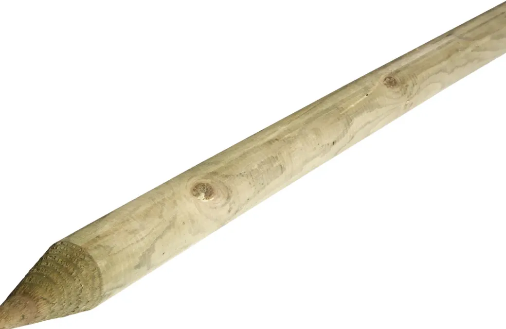 Brico Tuinpalen-Tuinpaal Grenenhout Rond 250 Cm