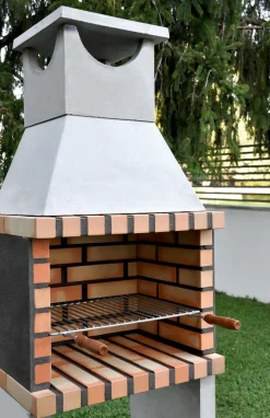 Brico Betonnen Barbecue-Tuozi Stenen Barbecue Zon 64X47X190Cm