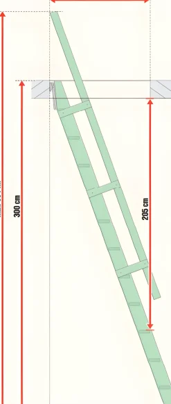 Brico Zoldertrappen-Uitschuifbare Molenaarstrap Voor Trapgat 60 X 90 Cm