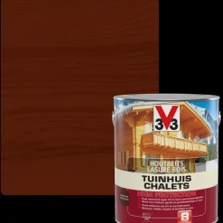Brico Beits-V33 Houtbeits Tuinhuis High Protection Donkere Eik Zijdeglans 2,5L