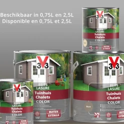 Brico Beits-V33 Houtbeits Tuinhuis Windstorm Zijdeglans 0,75L