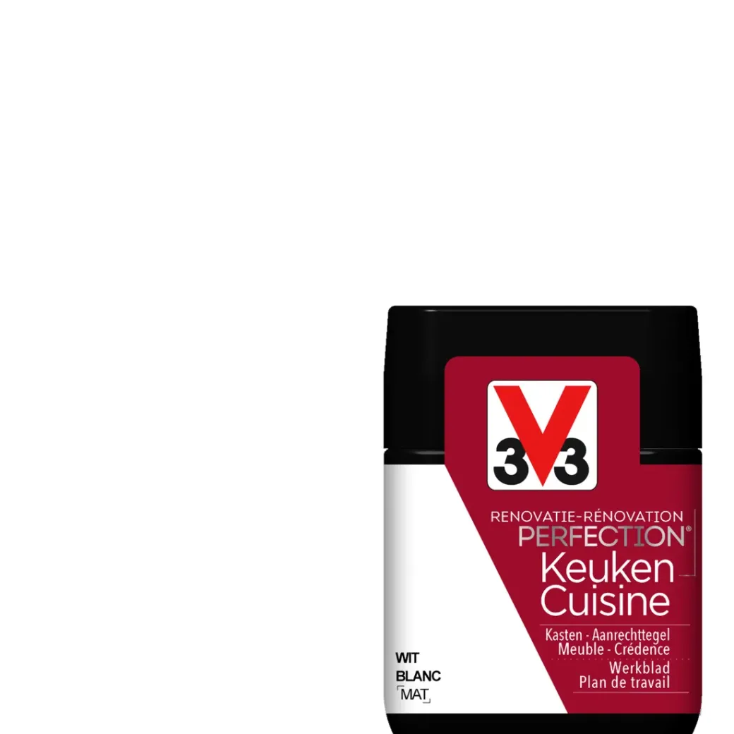 Brico Decoratieve Verf-V33 Keukenverf Renovation Perfection Wit Mat 75Ml