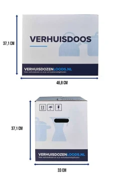 Verhuisservice+ Verhuisdozen - Zelfsluitend - Geen Tape Nodig - 52L - 30 Stuks|Brico Online