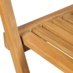 Brico Tuinstoelen-Vidaxl Tuinbarkrukken Inklapbaar 2 St Massief Teakhout