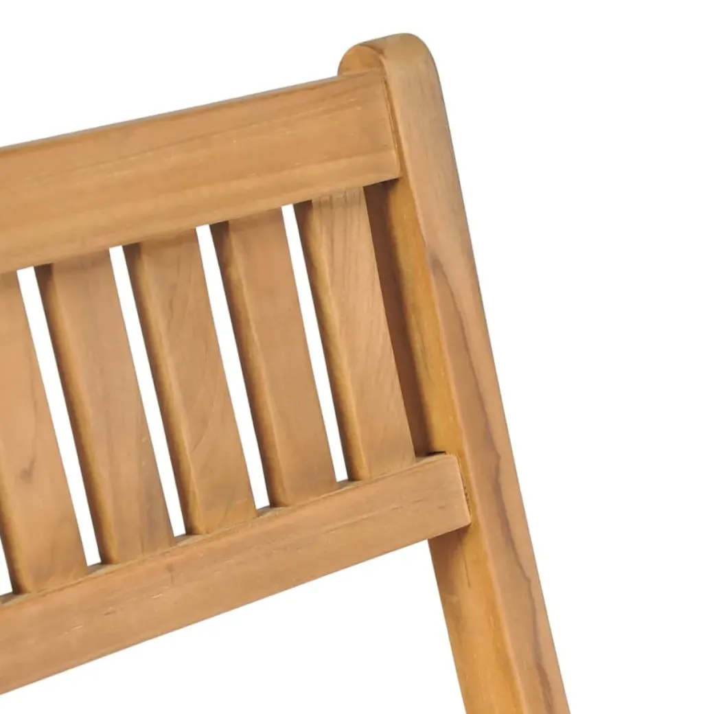 Brico Tuinstoelen-Vidaxl Tuinbarkrukken Inklapbaar 2 St Massief Teakhout