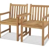 Brico Tuinstoelen-Vidaxl Tuinstoelen 2 St Massief Teakhout