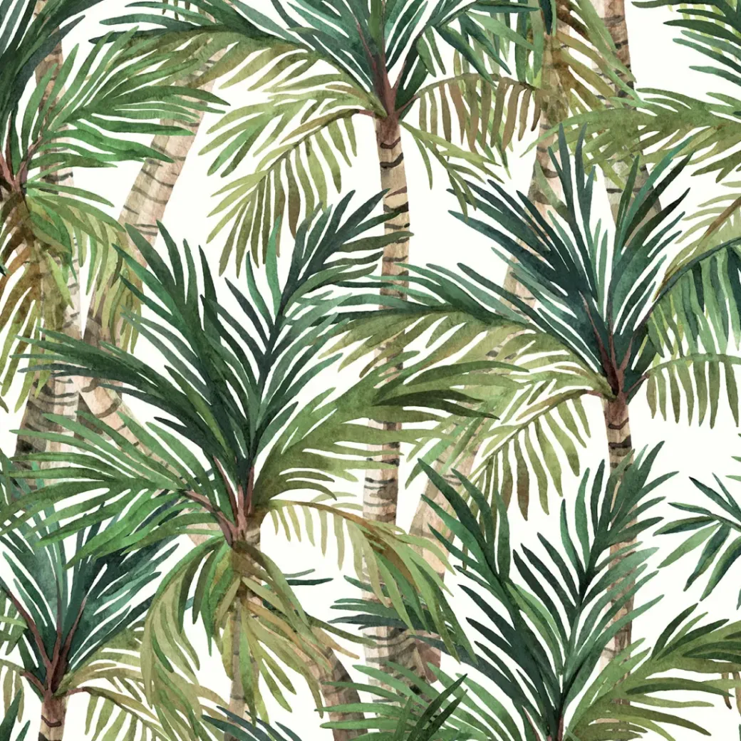 Brico Vinylbehang-Vinylbehang Groene Palm