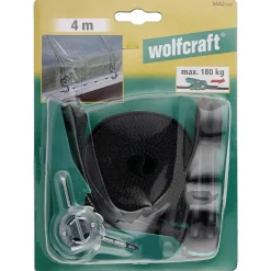 Brico Spanbanden-Wolfcraft Spanband Met Haak 4M