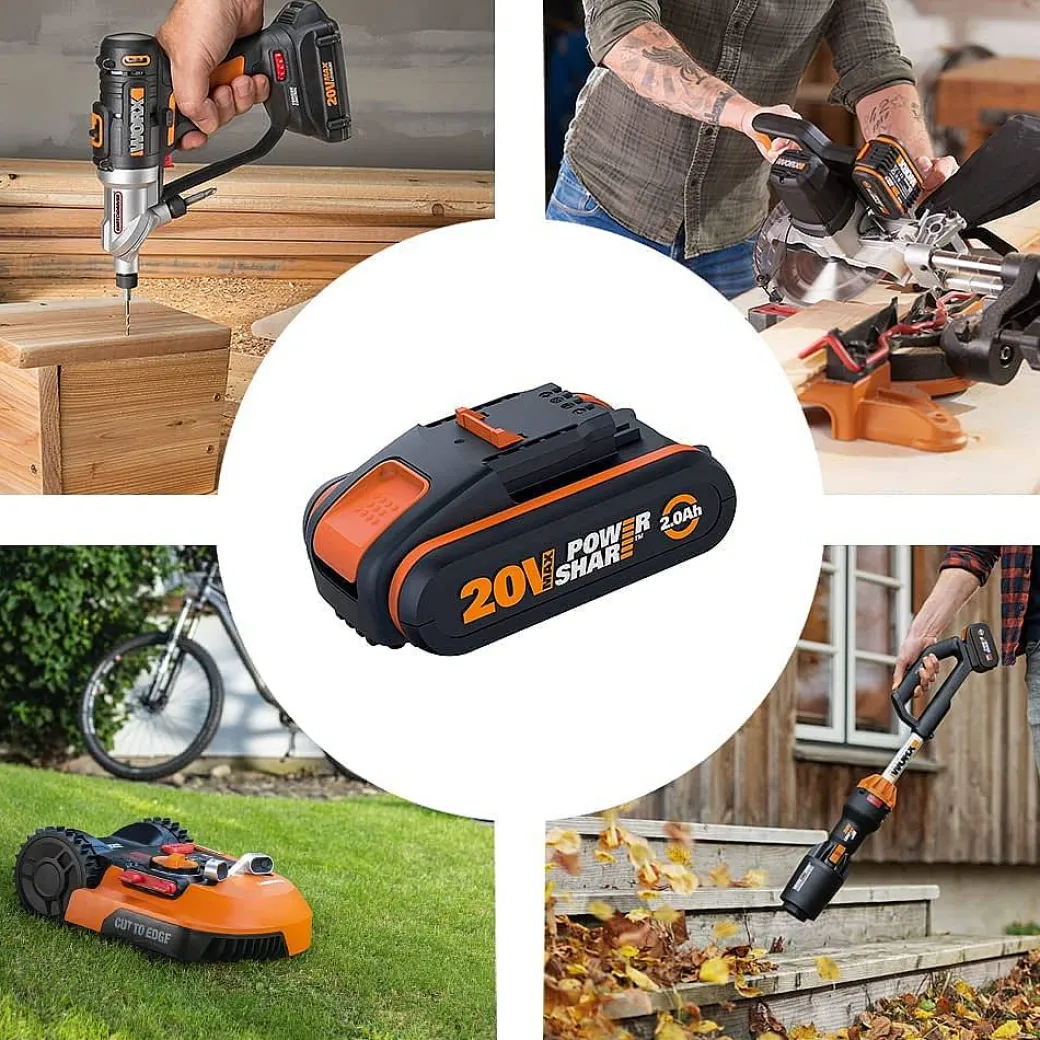 Worx Batterij + Lader Wa3601 20V 2Ah|Brico Hot