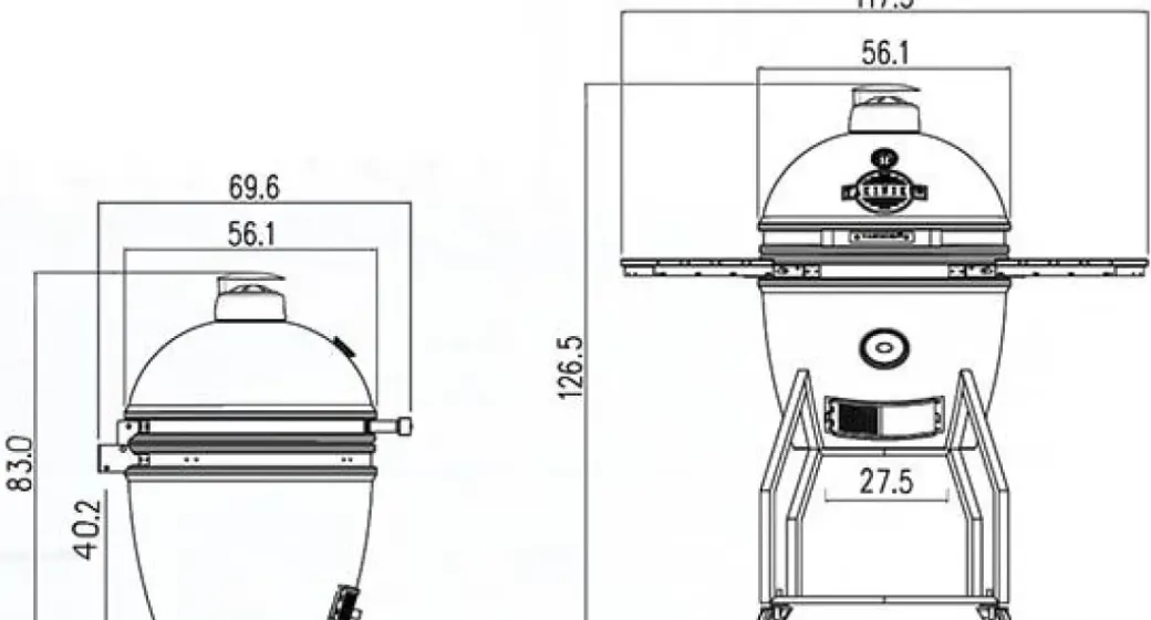 Brico Keramische Barbecue-Yakiniku Kamado Barbecue 19 L