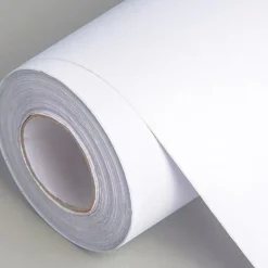 Brico Vinylbehang-Zelfklevend Behang - Vinyl - Wit - Bianco Solido - 122Cmx10M